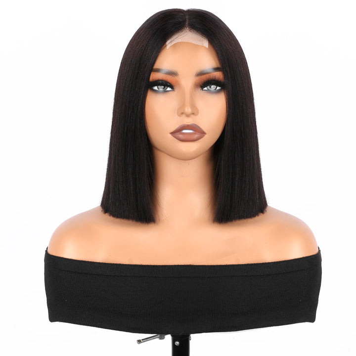 2x6 Silk Straight Bob Lace Frontal Wigs Human Hair Natural Color High Quality 100% Human Hair COD Available