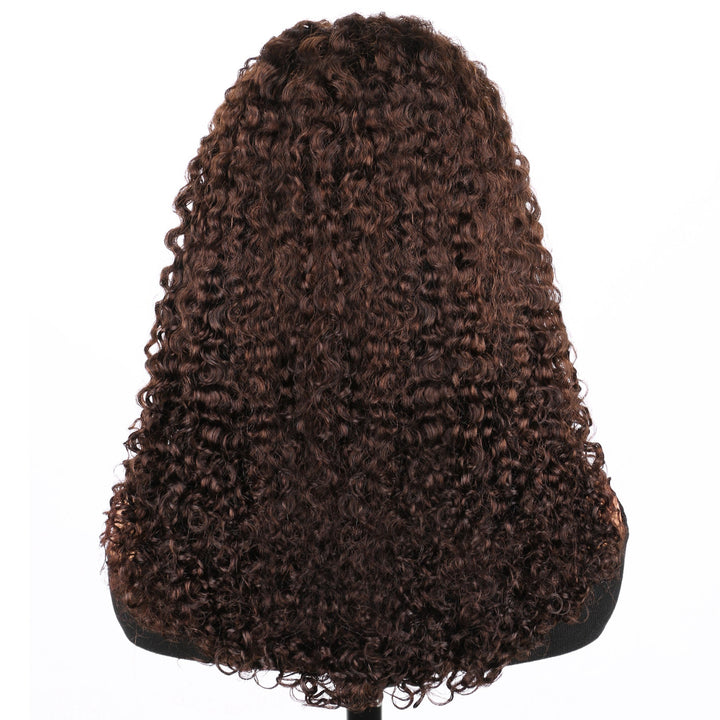 5x5 Burmese Curly HD Lace Frontal Wigs Human Hair Honey Brown Color  High Quality 100% Human Hair COD Available