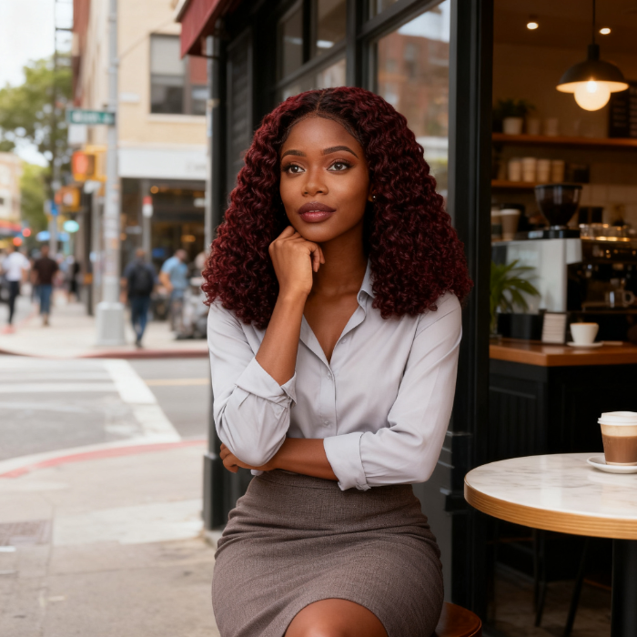 5x5 Burmese Curly HD Lace Frontal Wigs Human Hair Burgundy 99J Color High Quality 100% Human Hair COD Available