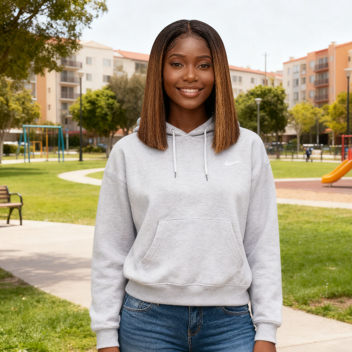 2x6 Silk Straight Bob Lace Frontal Wigs Human Hair 1B/Honey Brown Ombre Color High Quality 100% Human Hair COD Available