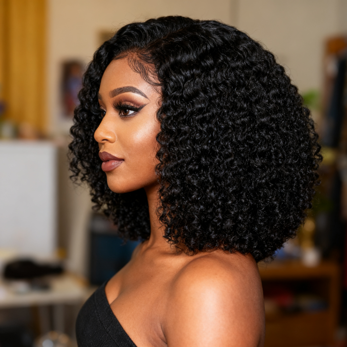 5x5 Burmese Curly HD Lace Frontal Wigs Human Hair Natural Color High Quality 100% Human Hair COD Available