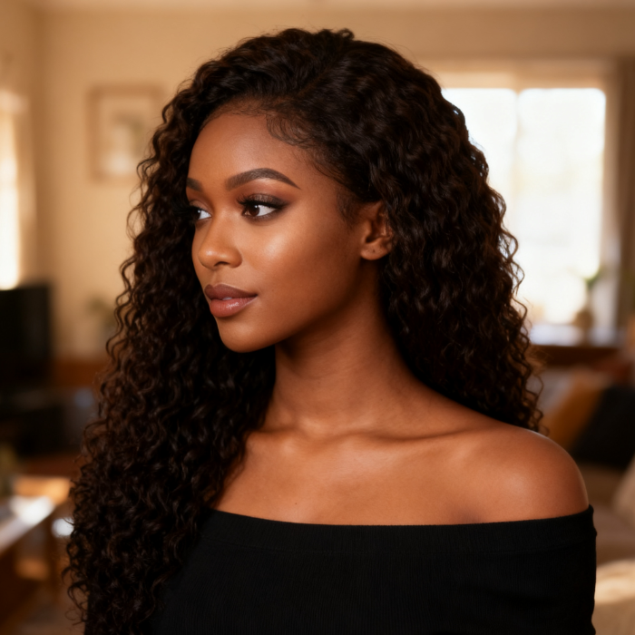 5x5 Burmese Curly HD Lace Frontal Wigs Human Hair Honey Brown Color  High Quality 100% Human Hair COD Available