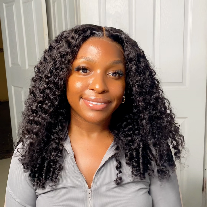 Pixie Roll 13x4 Super Double Drawn Bouncy Curly 100% Human Hair Top Quality Wigs Natural Color Pay On Delivery