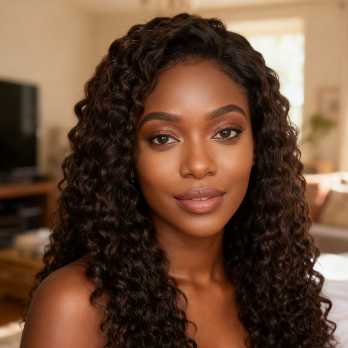 5x5 Burmese Curly HD Lace Frontal Wigs Human Hair Honey Brown Color  High Quality 100% Human Hair COD Available