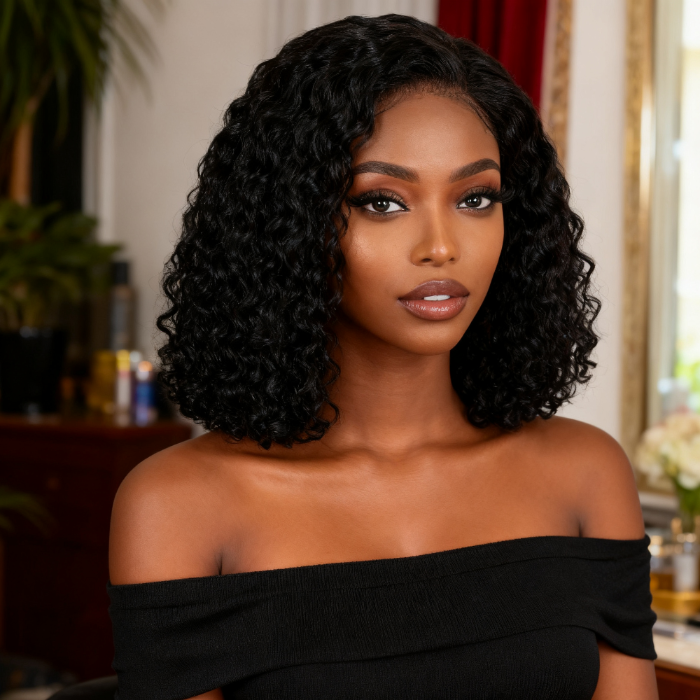 5x5 Burmese Curly HD Lace Frontal Wigs Human Hair Natural Color High Quality 100% Human Hair COD Available