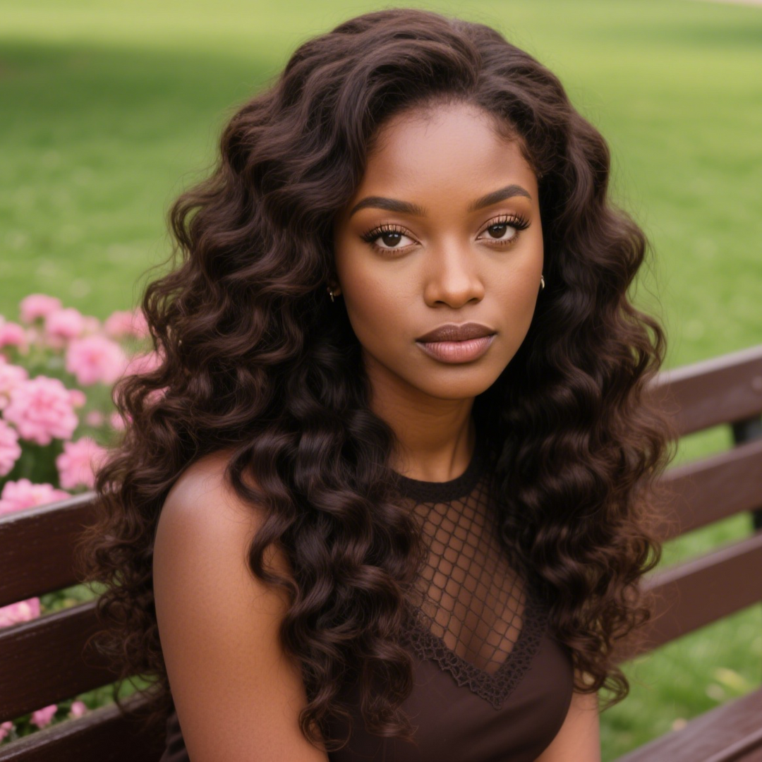 5x5 Bouncy Curly HD Lace Frontal Wigs Human Hair Honey Borwn Color High Quality 100% Human Hair COD Available