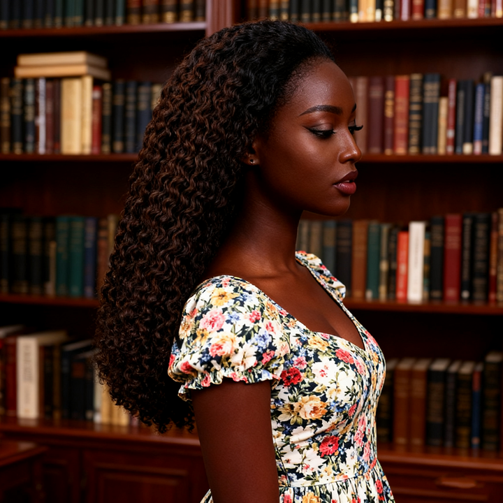 5x5 Burmese Curly HD Lace Frontal Wigs Human Hair 1B/Honey Brown Ombre Color  High Quality 100% Human Hair COD Available