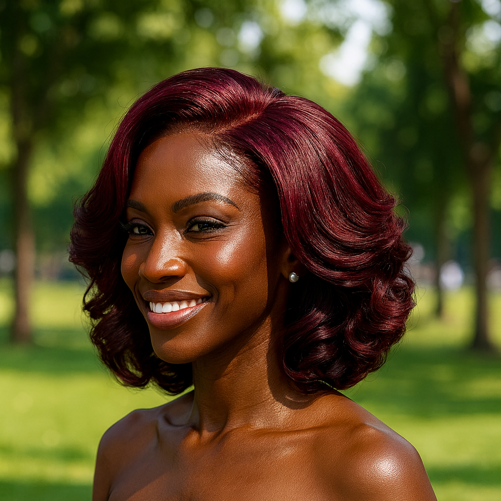 13x4 Lace Wig Short Bouncy Curls 100% Human Hair Top Quality Different Color Available Pay On Delivery