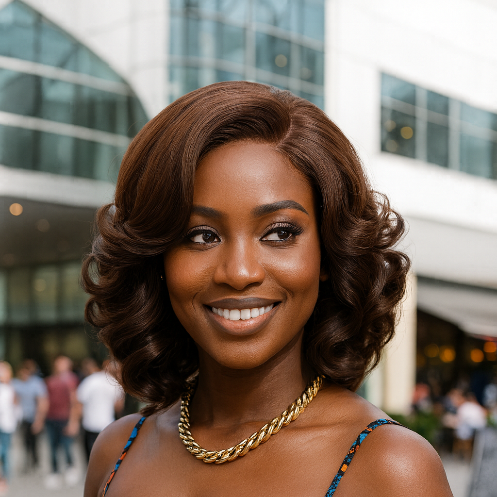 13x4 Lace Wig Short Bouncy Curls 100% Human Hair Top Quality Different Color Available Pay On Delivery