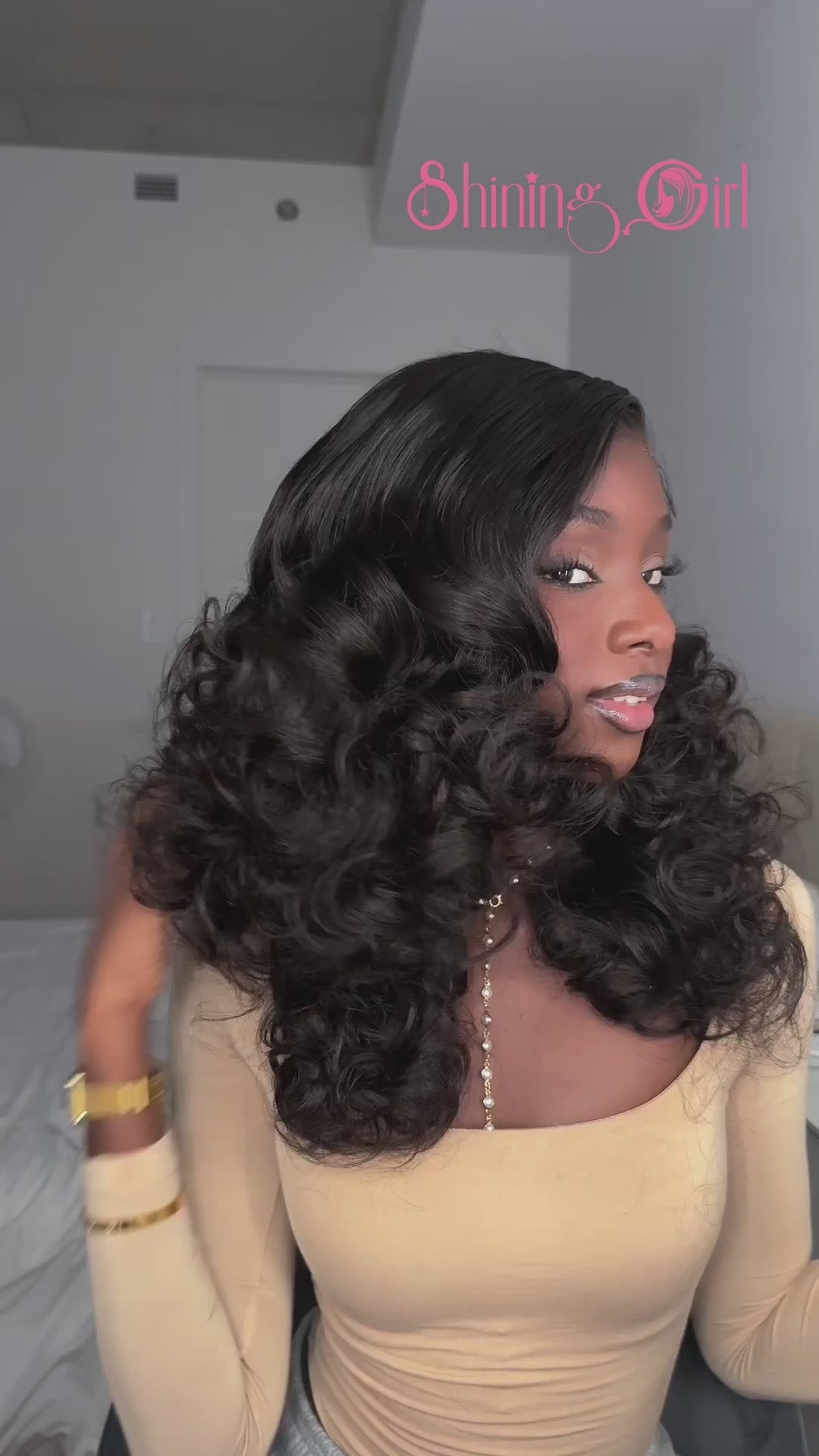 5x5 Bouncy Curly HD Lace Frontal Wigs Human Hair Natural Color High Quality 100% Human Hair COD Available